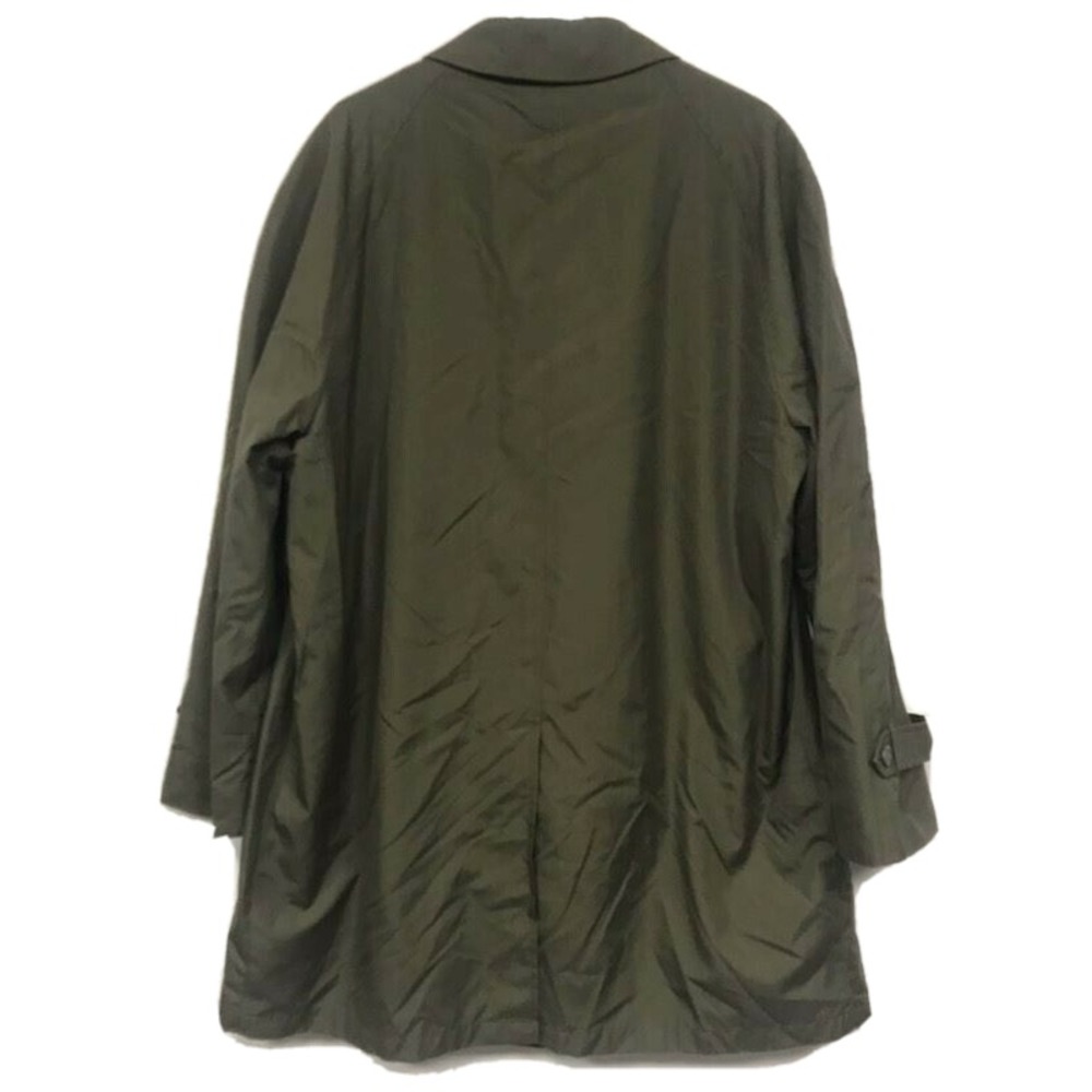 Vintage Harbor Light New York Overcoat Zip In Faux Fur Liner OD Green Men's 44 - Picture 2 of 10
